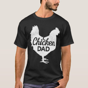Mens Retro Style Chicken Bird Chicken Dad Father' T-Shirt