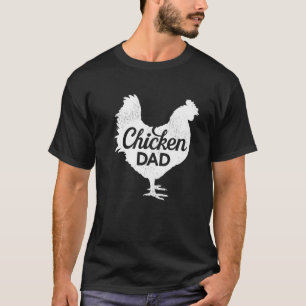 Mens Retro Style Chicken Bird Chicken Dad Father' T-Shirt