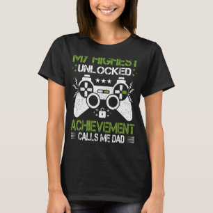 Mens Retro Style Video Game  Gamer Dad Father's Da T-Shirt