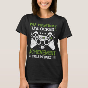 Mens Retro Style Video Game Gamer Daddy Father's T-Shirt