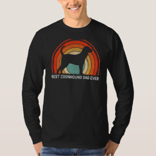 Mens Retro Style Vintage Best Coonhound Dad Ever F T-Shirt