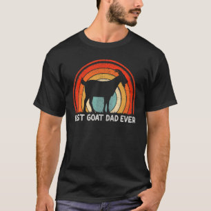 Mens Retro Style Vintage Best Goat Dad Ever Father T-Shirt