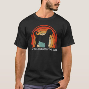 Mens Retro Style Vintage Best Goldendoodle Dad Eve T-Shirt