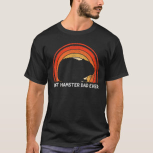 Mens Retro Style Vintage Best Hamster Dad Ever Fat T-Shirt