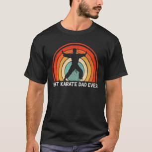 Mens Retro Style Vintage Best Karate Dad Ever Fath T-Shirt