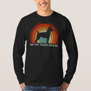 Mens Retro Style Vintage Best Rat Terrier Dad Ever T-Shirt