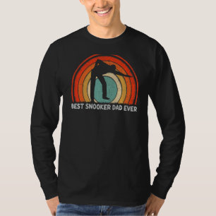 Mens Retro Style Vintage Best Snooker Dad Ever Fat T-Shirt