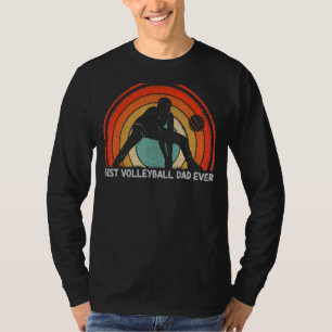 Mens Retro Style Vintage Best Volleyball Dad Ever T-Shirt