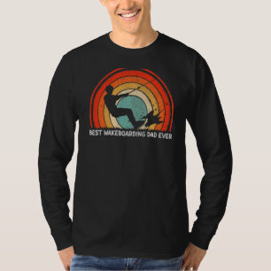Mens Retro Style Vintage Best Wakeboarding Dad Eve T-Shirt