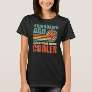 Mens Retro Style Vintage Kickboxing Dad Father's D T-Shirt