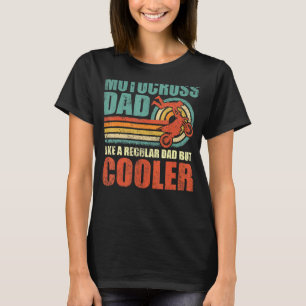 Mens Retro Style Vintage Motocross Dad Father's Da T-Shirt