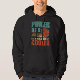 Mens Retro Style Vintage Poker Dad Father's Day Hoodie
