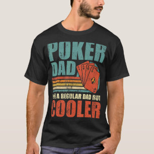 Mens Retro Style Vintage Poker Dad Father's Day T-Shirt