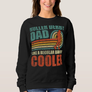 Mens Retro Style Vintage Roller Derby Dad Father's Sweatshirt