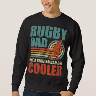 Mens Retro Style Vintage Rugby Dad Father's Day Sweatshirt