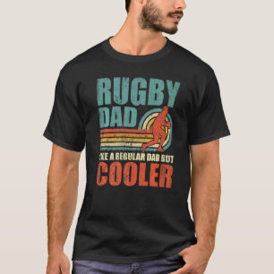 Mens Retro Style Vintage Rugby Dad Father's Day T-Shirt
