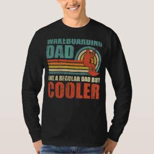 Mens Retro Style Vintage Wakeboarding Dad Father's T-Shirt
