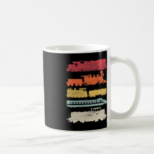 Mens Retro Trains Lovers Vintage Railroad Train Ch Coffee Mug