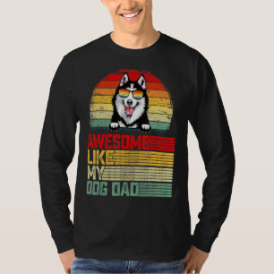 Mens Retro Vintage Awesome Like My Siberian Husky T-Shirt