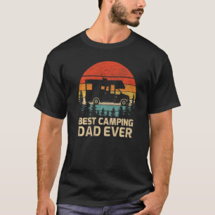 Mens Retro Vintage Best Camping Dad Ever Father's T-Shirt