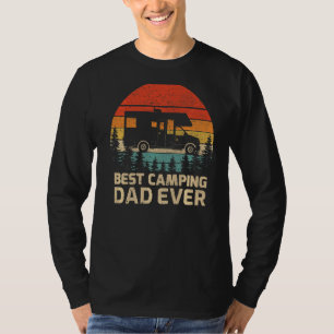 Mens Retro Vintage Best Camping Dad Ever Father's T-Shirt