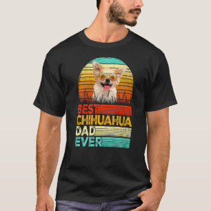 Mens Retro Vintage Best Chihuahua Dad Ever Fathers T-Shirt