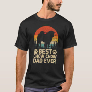 Mens Retro Vintage Best Chow Chow Dad Ever Father' T-Shirt
