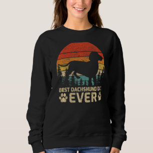Mens Retro Vintage Best Dachshund Dad Ever Father' Sweatshirt