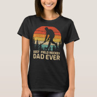 Mens Retro Vintage Best Field Hockey Dad Ever Fath