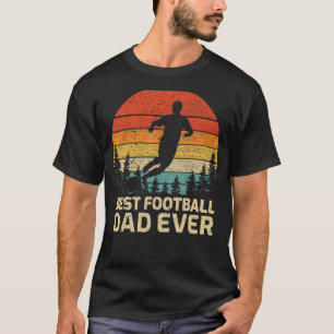 Mens Retro Vintage Best Football Dad Ever Father's T-Shirt