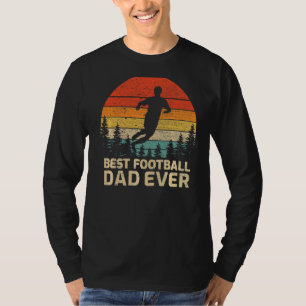 Mens Retro Vintage Best Football Dad Ever Father's T-Shirt