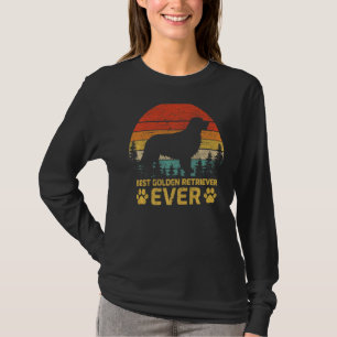 Mens Retro Vintage Best Golden Retriever Dad Ever T-Shirt