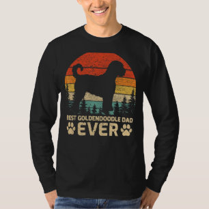 Mens Retro Vintage Best Goldendoodle Dad Ever Fath T-Shirt