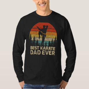 Mens Retro Vintage Best Karate Dad Ever Father's D T-Shirt