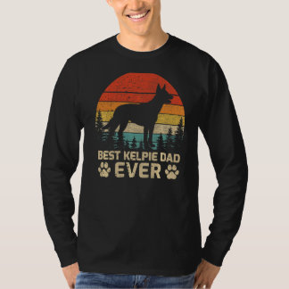 Mens Retro Vintage Best Kelpie Dad Ever Father's D T-Shirt