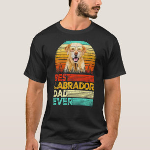 Mens Retro Vintage Best Labrador Dad Ever Fathers T-Shirt