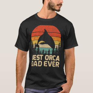 Mens Retro Vintage Best Orca Dad Ever Father's Day T-Shirt