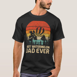 Mens Retro Vintage Best Watermelon Dad Ever Father T-Shirt