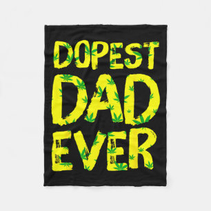 Mens Retro Vintage St Dad Ever Funny Father's Day Fleece Blanket
