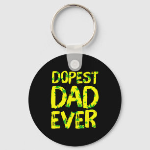 Mens Retro Vintage St Dad Ever Funny Father's Day  Key Ring