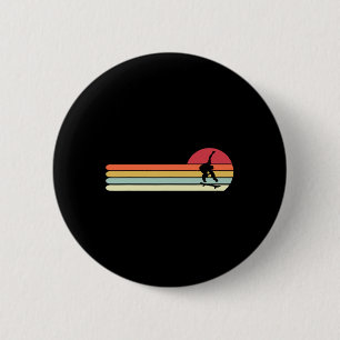 Mens Retro Vintage Style Skateboarding Gift For Da 6 Cm Round Badge
