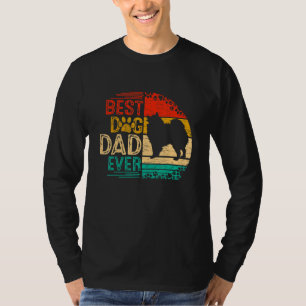 Mens Retro Vintage Sunset Best American Eskimo Dog T-Shirt