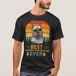 Mens Retro Vintage Sunset Best Brussels Griffon Da T-Shirt