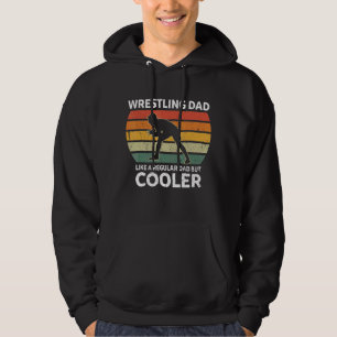 Mens Retro Wrestling Dad Like A Regular Dad But Co Hoodie
