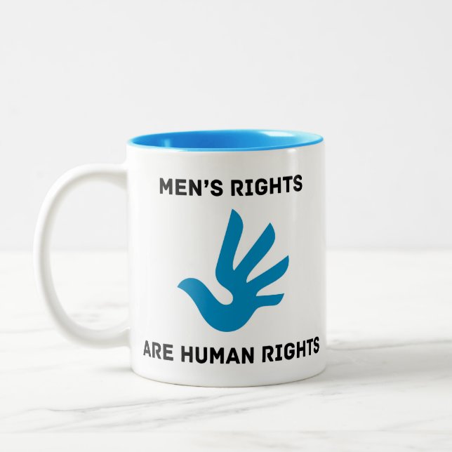 Men's Rights Are Human Rights mug (Left)