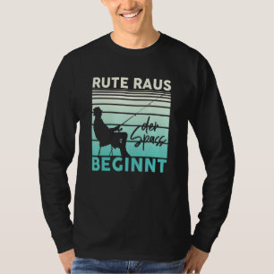 Mens Rod Out The Fun Begins Fishing Fisherman T-Shirt