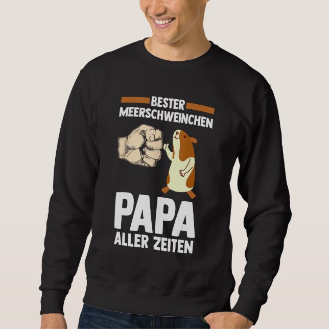 Mens Rodent Guinea Pig Father Dad Guinea Pig Sweatshirt (Front)