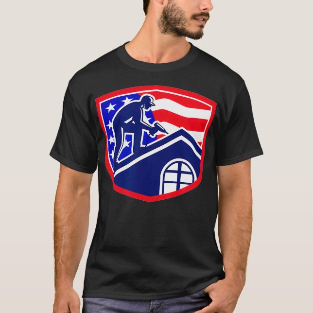 Mens Roof Engineer Roofer _1  T-Shirt (Front)