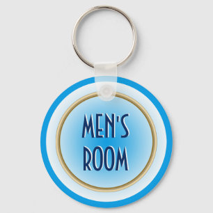 Men's Room Custom Key Ring