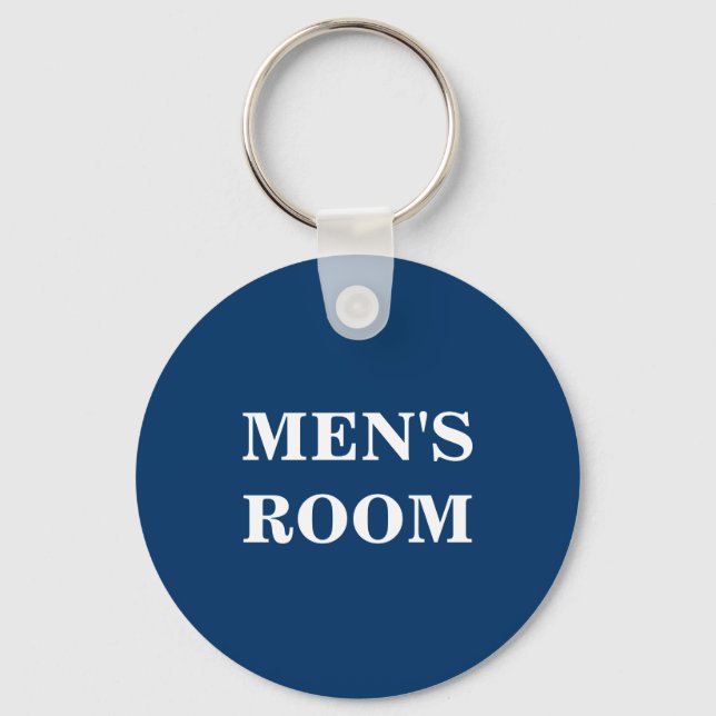 Men's room keychain (Front)